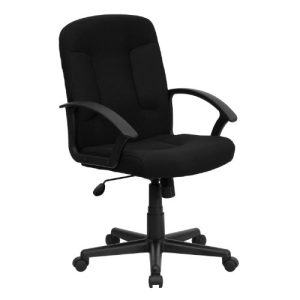 best office chair black nylon fabric