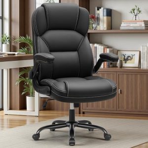 best choice products ergonomic pu leather high back office chair